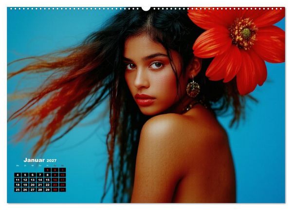 Produktbild: Florale Anmut (Wandkalender 2027 DIN A2 quer), CALVENDO Monatskalender
