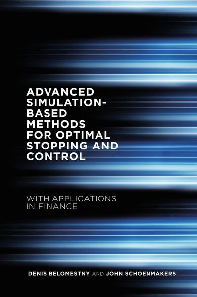 Produktbild: Advanced Simulation-Based Methods for Optimal Stopping and Control