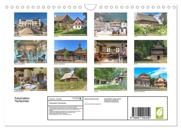 Produktbild: Faszination Tschechien (Wandkalender 2026 DIN A4 quer), CALVENDO Monatskalender