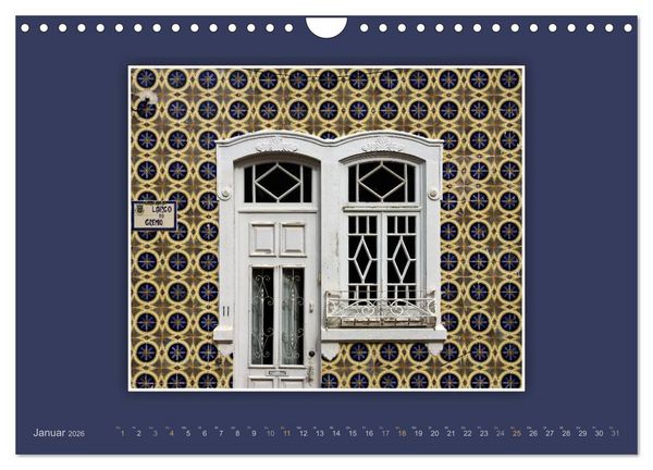 Produktbild: Azulejo-Fassaden in Portugal (Wandkalender 2026 DIN A4 quer), CALVENDO Monatskalender