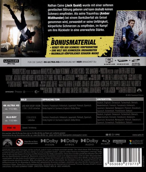 Produktbild: Mr. No Pain (4K Ultra HD) (+ Blu-ray)