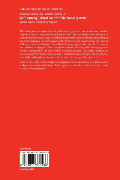 Produktbild: Self-Learning Optimal Control of Nonlinear Systems