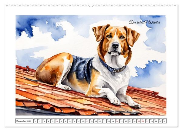 Produktbild: Hundetr&auml;ume (Wandkalender 2026 DIN A2 quer), CALVENDO Monatskalender