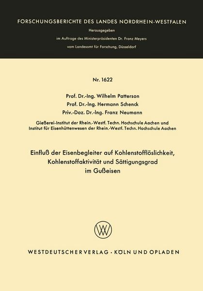 Produktbild: Einflu&szlig; der Eisenbegleiter auf Kohlenstoffl&ouml;slichkeit, Kohlenstoffaktivit&auml;t und S&auml;ttigungsgrad im Gu&szlig;eisen