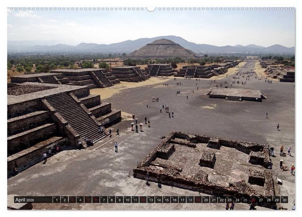 Produktbild: Von Mayas und Azteken - Mexiko, Guatemala und Honduras (hochwertiger Premium Wandkalender 2026 DIN A2 quer), Kunstdruck in Hochglanz