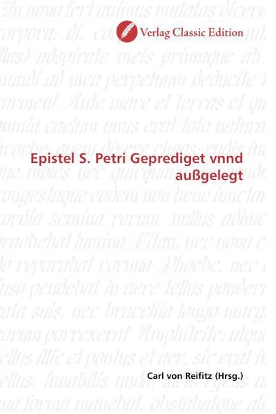 Produktbild: Epistel S. Petri Geprediget vnnd au&szlig;gelegt