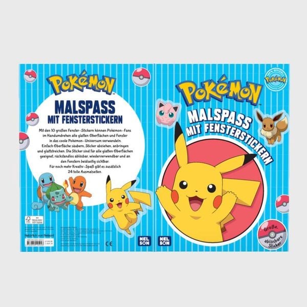 Produktbild: Pok&eacute;mon Activity-Buch: Malspa&szlig; mit Fensterstickern