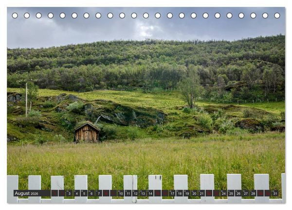 Produktbild: Norwegen, Oppland (Tischkalender 2026 DIN A5 quer), CALVENDO Monatskalender