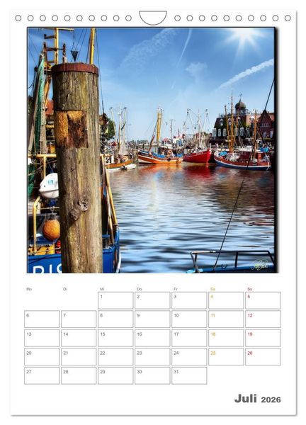 Produktbild: Ostfriesland - Hafen Neuharlingersiel (Wandkalender 2026 DIN A4 hoch), CALVENDO Monatskalender