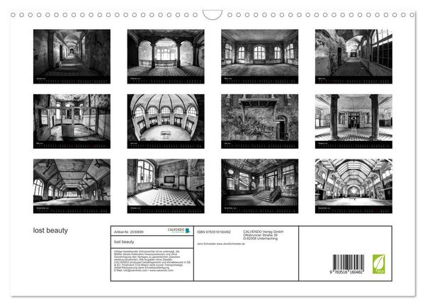 Produktbild: lost beauty (Wandkalender 2026 DIN A3 quer), CALVENDO Monatskalender