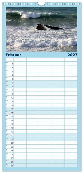 Produktbild: Familienplaner 2027 - Fuerteventura mit 5 Spalten (Wandkalender, 21 x 45 cm) CALVENDO