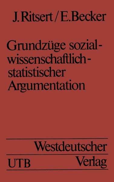 Produktbild: Grundz&uuml;ge sozialwissenschaftlich-statistischer Argumentation