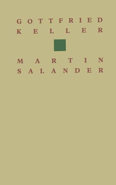 Produktbild: Gottfried Keller Martin Salander