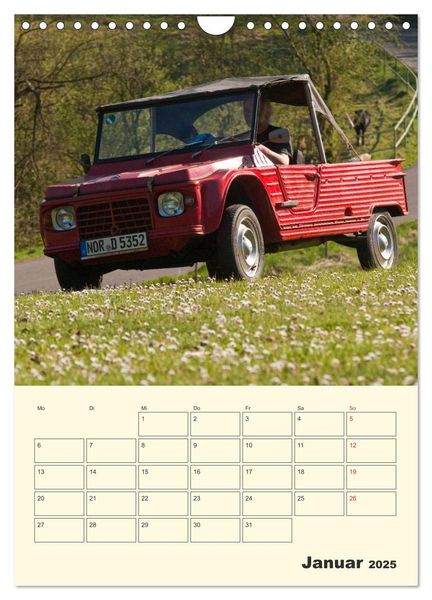 Produktbild: Citro&euml;n 2CV - Lebensart Ente (Wandkalender 2025 DIN A4 hoch), CALVENDO Monatskalender