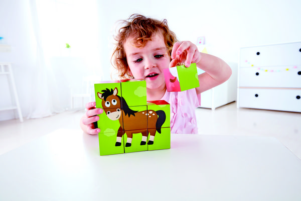 Produktbild: Hape Blockpuzzle Bauernhof (Kinderpuzzle)