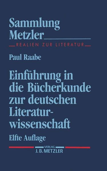 Produktbild: Einf&uuml;hrung in die B&uuml;cherkunde zur deutschen Literaturwissenschaft