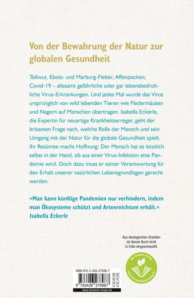 Produktbild: Von Viren, Flederm&auml;usen und Menschen