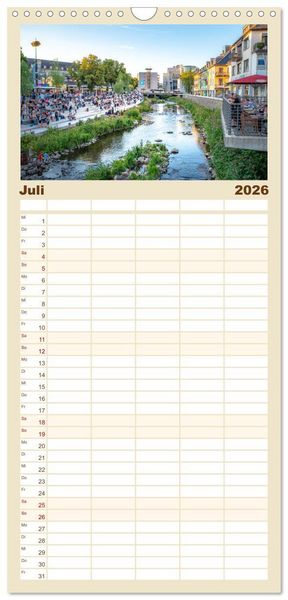 Produktbild: Familienplaner 2026 - SIEGEN Stadt auf acht Bergen mit 5 Spalten (Wandkalender, 21 x 45 cm) CALVENDO
