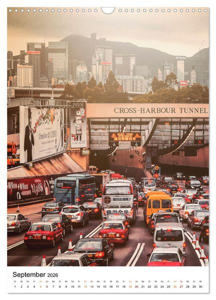 Produktbild: Hongkong Street live (Wandkalender 2026 DIN A3 hoch), CALVENDO Monatskalender