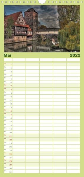 Produktbild: Familienplaner Meine Stadt N&uuml;rnberg (Wandkalender 2022 , 21 cm x 45 cm, hoch)