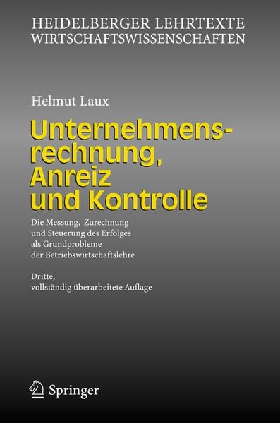Produktbild: Unternehmensrechnung, Anreiz und Kontrolle