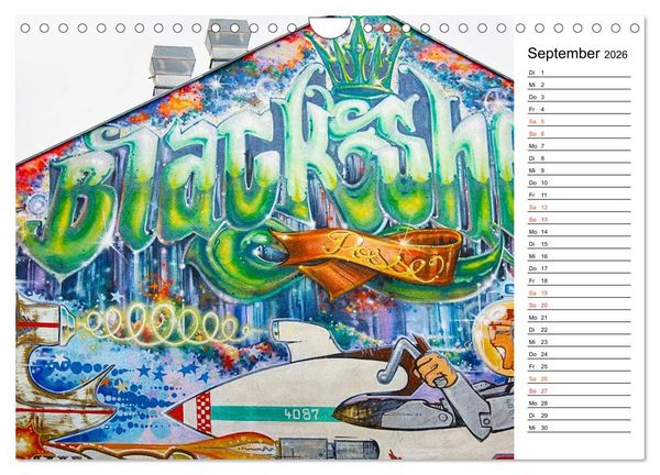 Produktbild: Graffiti (Wandkalender 2026 DIN A4 quer), CALVENDO Monatskalender