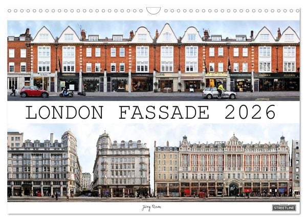 Produktbild: London Fassade 2026 (Wandkalender 2026 DIN A3 quer), CALVENDO Monatskalender