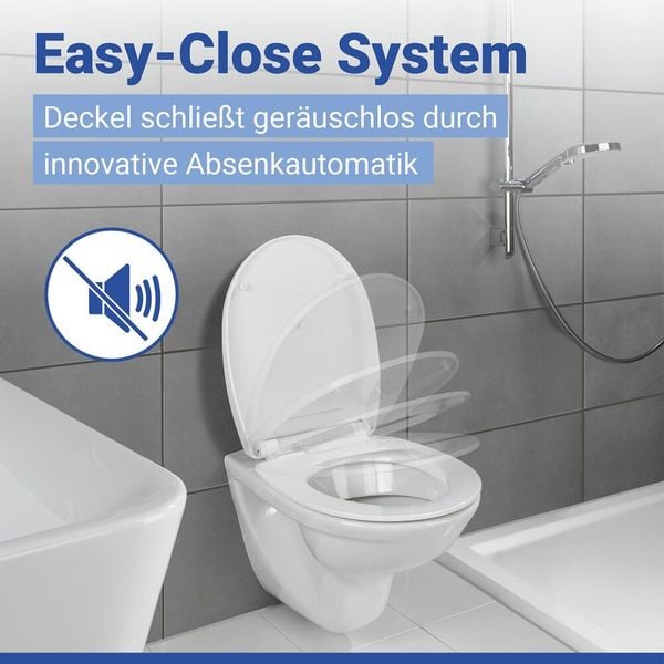 Produktbild: WC-Sitz Mod. Mascali, Toilettensitz mit Absenkautomatik und Relief-Druck