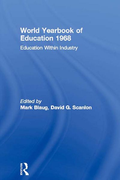 Produktbild: World Yearbook of Education 1968