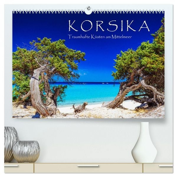 Produktbild: Korsika - Traumhafte K&uuml;sten am Mittelmeer (hochwertiger Premium Wandkalender 2026 DIN A2 quer), Kunstdruck in Hochglanz