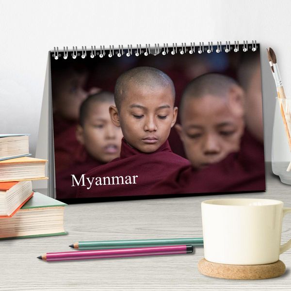 Produktbild: Myanmar 2026 (Tischkalender 2026 DIN A5 quer), CALVENDO Monatskalender