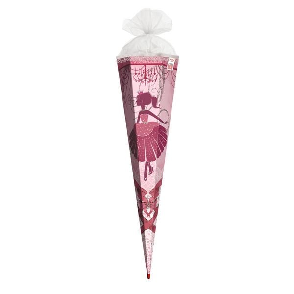 Produktbild: Roth Schult&uuml;te Ballerina Glitter eckig T&uuml;llverschluss R&uuml;schenborte 85cm