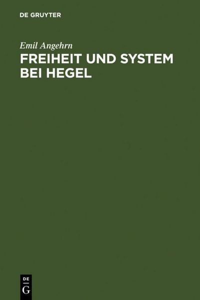 Produktbild: Freiheit und System bei Hegel