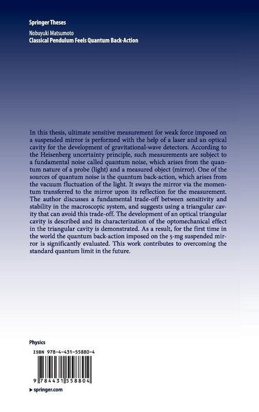 Produktbild: Classical Pendulum Feels Quantum Back-Action