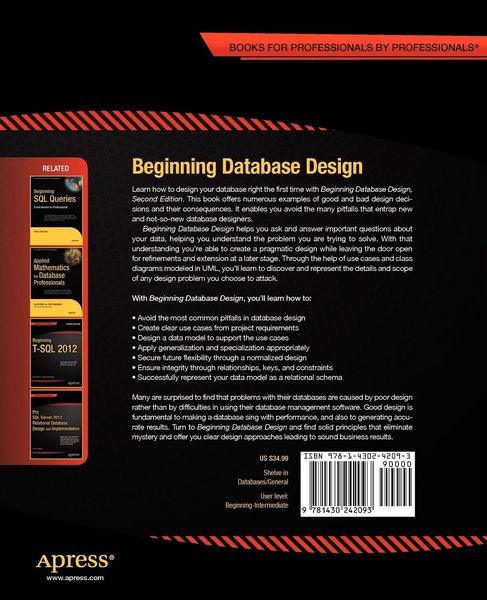 Produktbild: Beginning Database Design