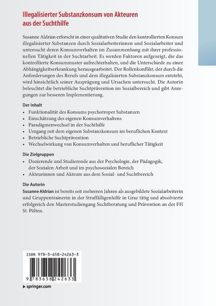 Produktbild: Illegalisierter Substanzkonsum von Akteuren aus der Suchthilfe