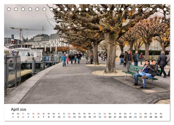 Produktbild: Unterwegs in Luzern (Tischkalender 2026 DIN A5 quer), CALVENDO Monatskalender