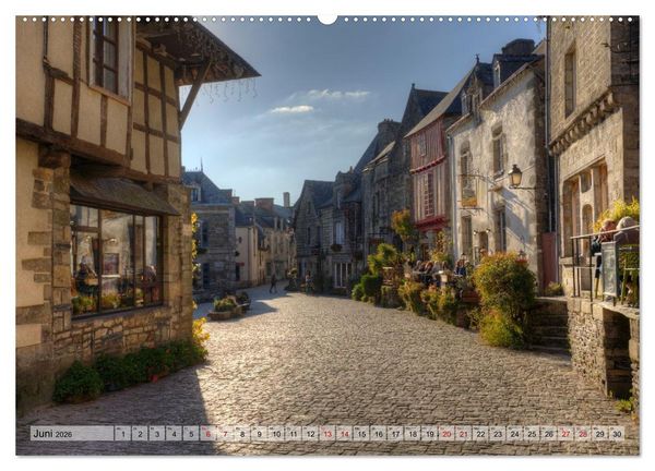 Produktbild: Rochefort-en-Terre, das Reiseziel in der Bretagne (hochwertiger Premium Wandkalender 2026 DIN A2 quer), Kunstdruck in Hochglanz