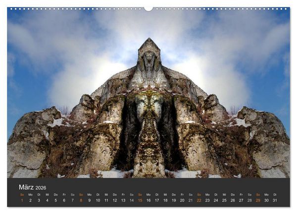 Produktbild: Spiegelwelten - Im Reich der Naturwesen (Wandkalender 2026 DIN A2 quer), CALVENDO Monatskalender