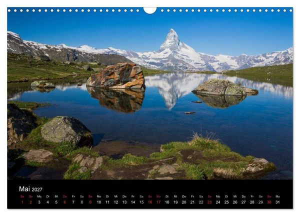 Produktbild: Momente der Sehnsucht: Schweizer Bergwelten (Wandkalender 2027 DIN A3 quer), CALVENDO Monatskalender