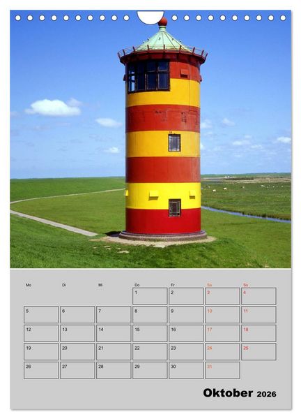 Produktbild: Attraktive Leuchtt&uuml;rme (Wandkalender 2026 DIN A4 hoch), CALVENDO Monatskalender