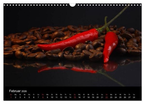 Produktbild: Hot Chili K&uuml;chen Kalender (Wandkalender 2026 DIN A3 quer), CALVENDO Monatskalender