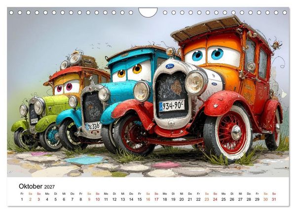 Produktbild: Rost & Roll - Altmetall mit Charakter (Wandkalender 2027 DIN A4 quer), CALVENDO Monatskalender