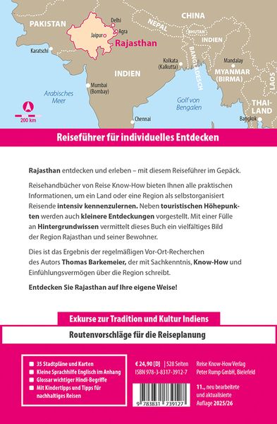Reise Know-How Reiseführer Rajasthan mit Delhi und Agra