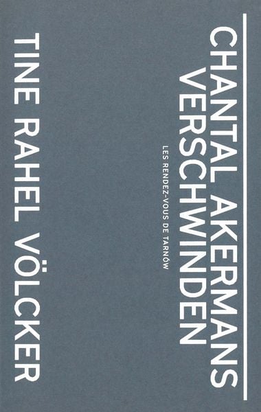 Produktbild: Chantal Akermans Verschwinden