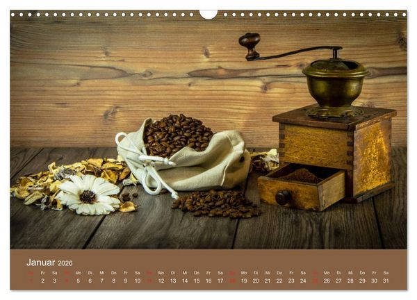 Produktbild: I Love Coffee - Dein Kaffeekalender f&uuml;r Geniesser des schwarzen Goldes (Wandkalender 2026 DIN A3 quer), CALVENDO Monatskalender