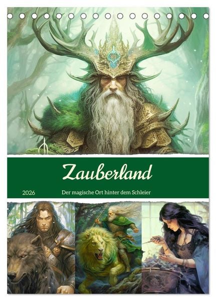 Produktbild: Zauberland. Der magische Ort hinter dem Schleier (Tischkalender 2026 DIN A5 hoch), CALVENDO Monatskalender
