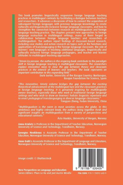 Produktbild: Theoretical and Applied Perspectives on Teaching Foreign Languages in Multilingual Settings