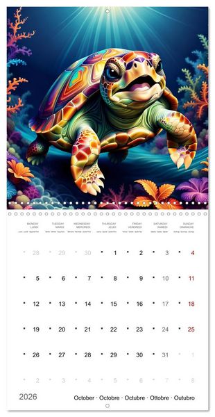 Produktbild: La joie animale (Calendrier mural carr&eacute; 2026 30x30 cm) Calendrier double avec une page pour vos prises de notes
