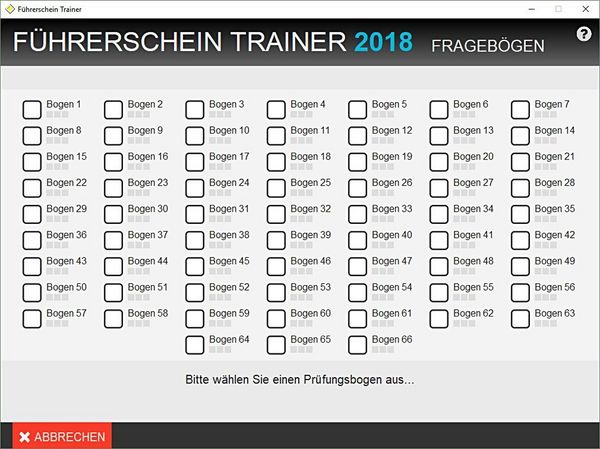 Produktbild: F&uuml;hrerschein Trainer 2018